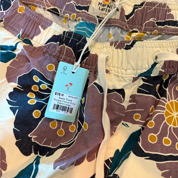 Marine Layer Floral bathing suit NWT - Picture 2 of 3